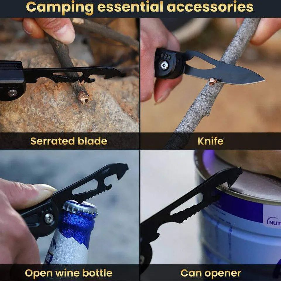 MultiTool Martillo Multifuncional 14 en 1 de Acero Inoxidable, prepárate para cualquier tarea