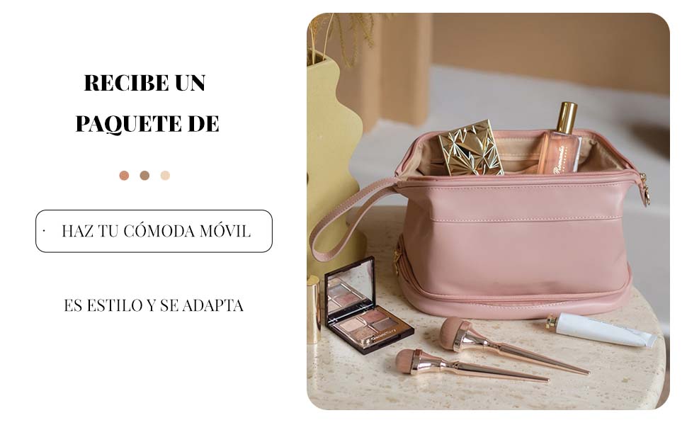 DuoChic Bag Cosmetiquera de doble espacio.