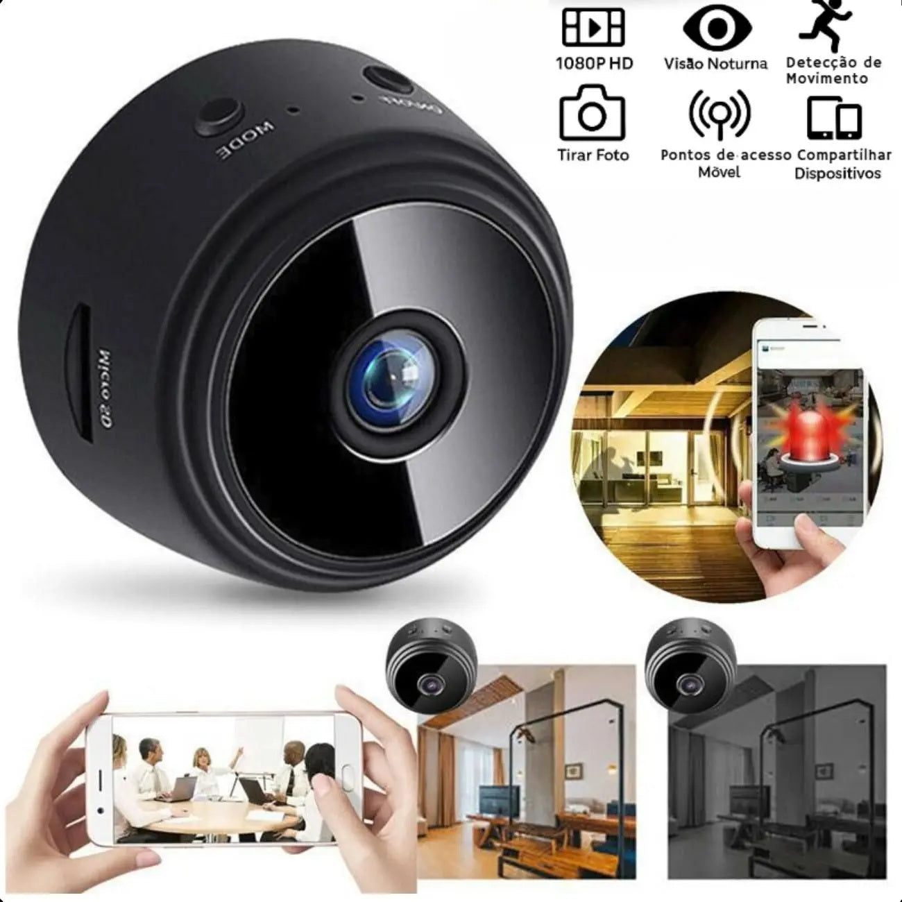 SMART EYE Mini Camara Espia con Wifi y grabación HD