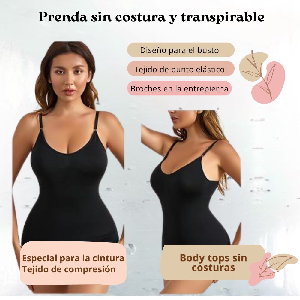 BODY moldeador, control de abdomen, sujetador abierto, corsé elástico.