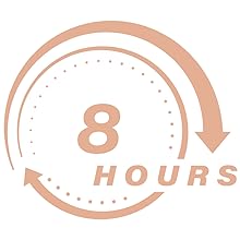 Hasta 8 horas de uso
