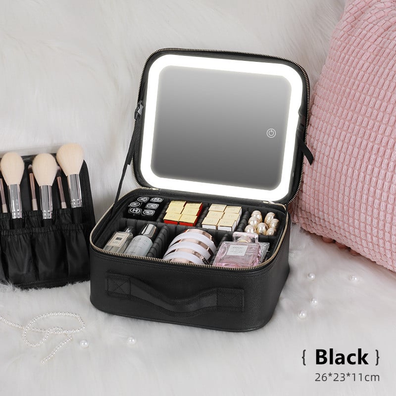 Beauty-Glow Organizador de maquillaje y cepillo facial 5 en 1