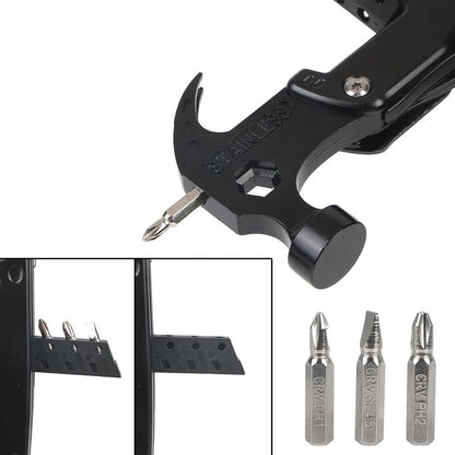 MultiTool Martillo Multifuncional 14 en 1 de Acero Inoxidable, prepárate para cualquier tarea