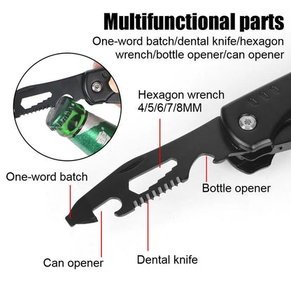 MultiTool Martillo Multifuncional 14 en 1 de Acero Inoxidable, prepárate para cualquier tarea