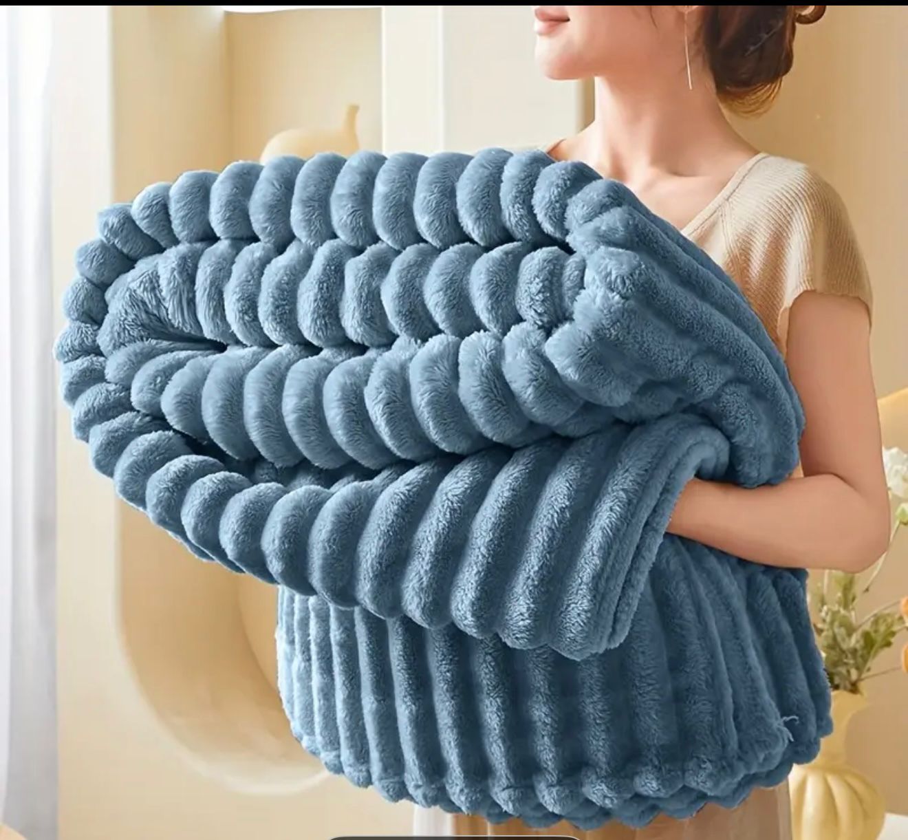 MANTA POLAR FELPA DE CONEJO