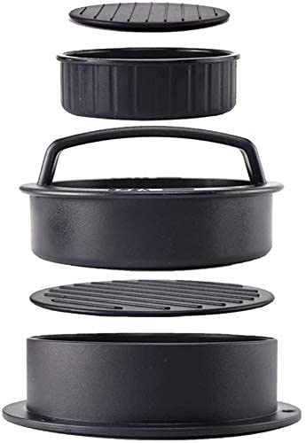 Prensa Burger Molde 3 en 1, Ideal para Hacer Hamburguesas con Queso Albóndigas en Casa