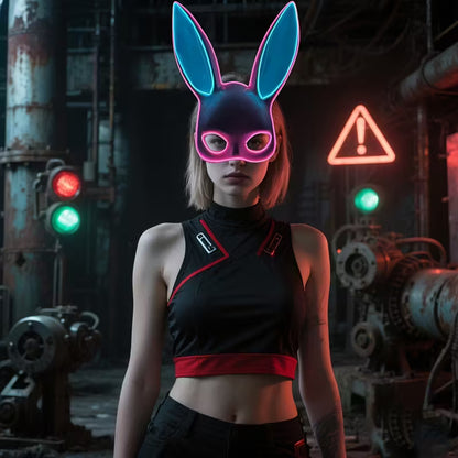 MASCARA BUNNY   con luz led