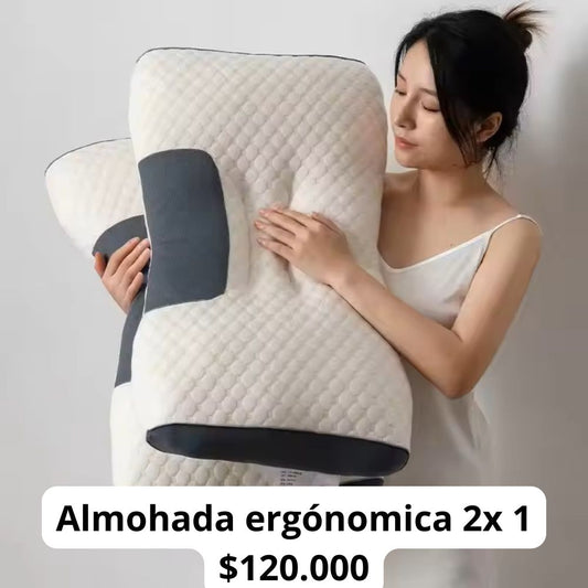 RelaxPro Almohada Ergonómica Ortopédica 2X1