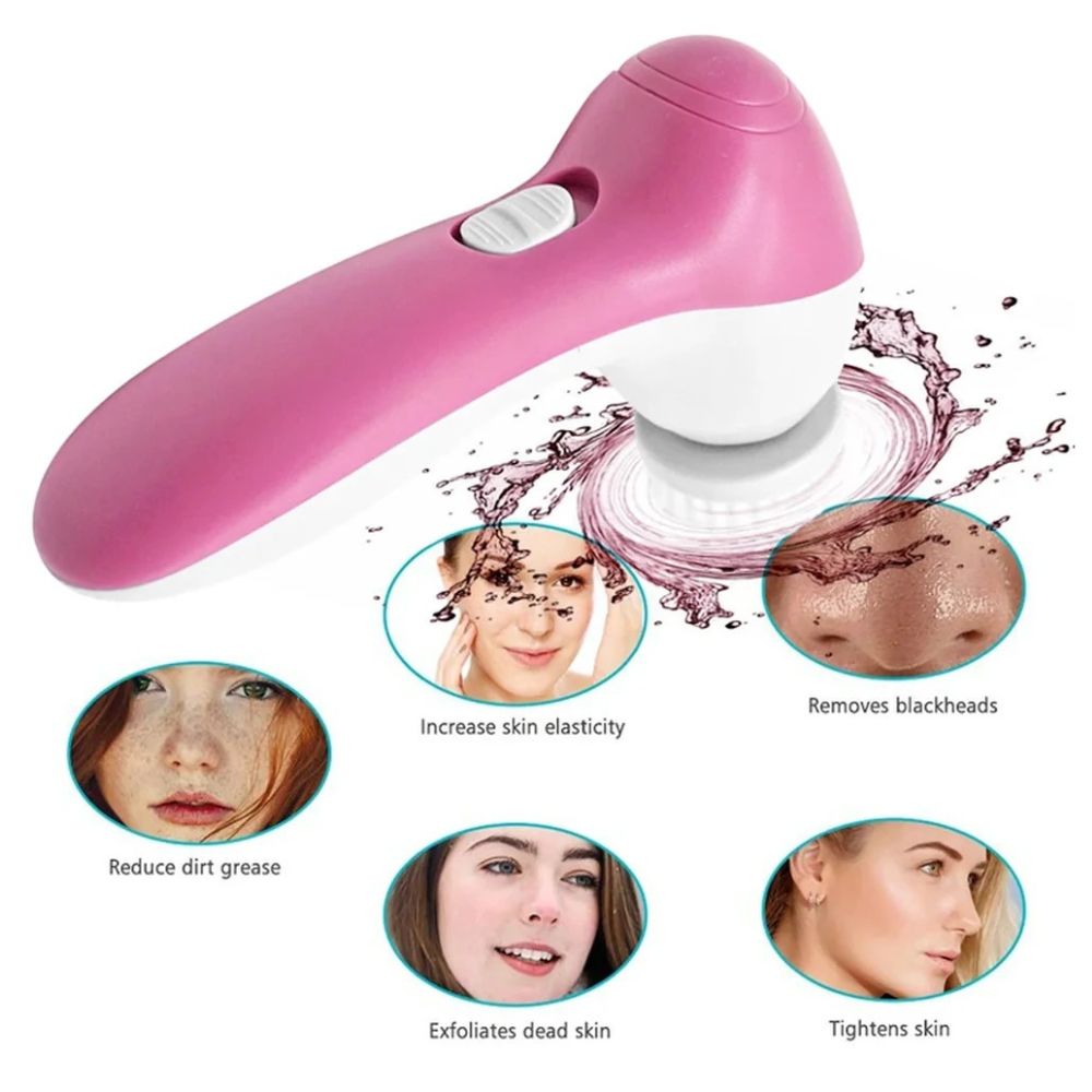 Beauty-Glow Organizador de maquillaje y cepillo facial 5 en 1