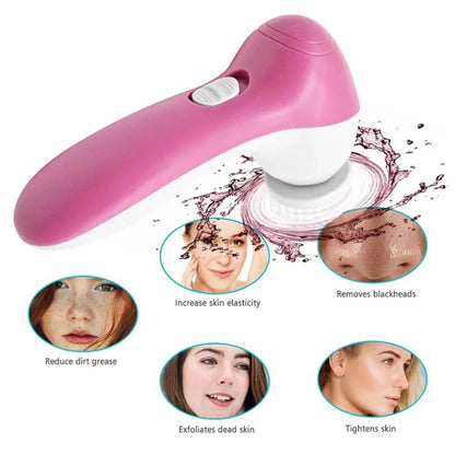 Beauty-Glow Organizador de maquillaje y cepillo facial 5 en 1