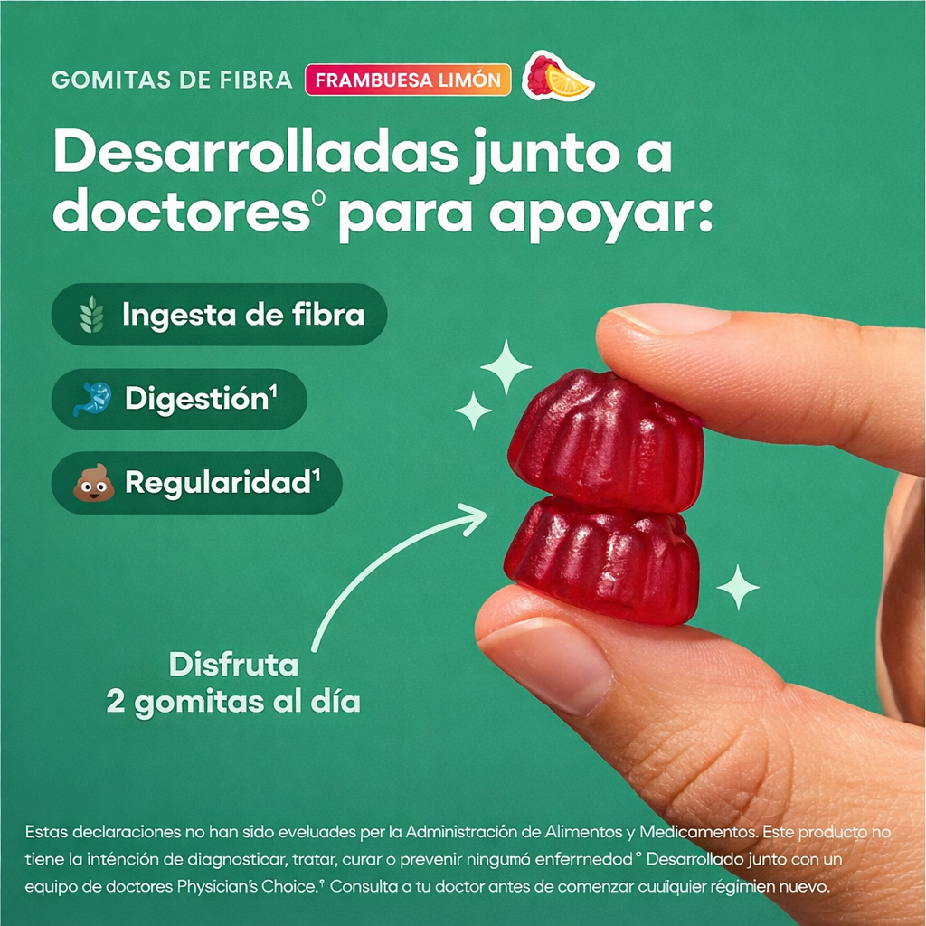 Gomitas  de fibra prebiótica
