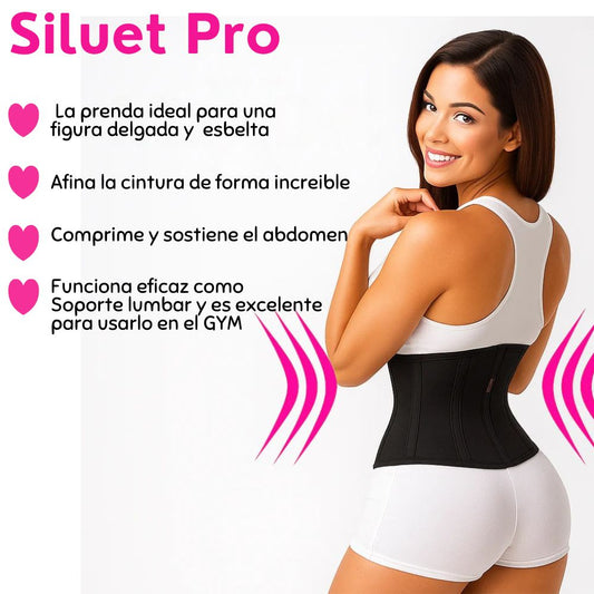 FAJA SILUET PRO cinturilla ajustable  reloj de arena