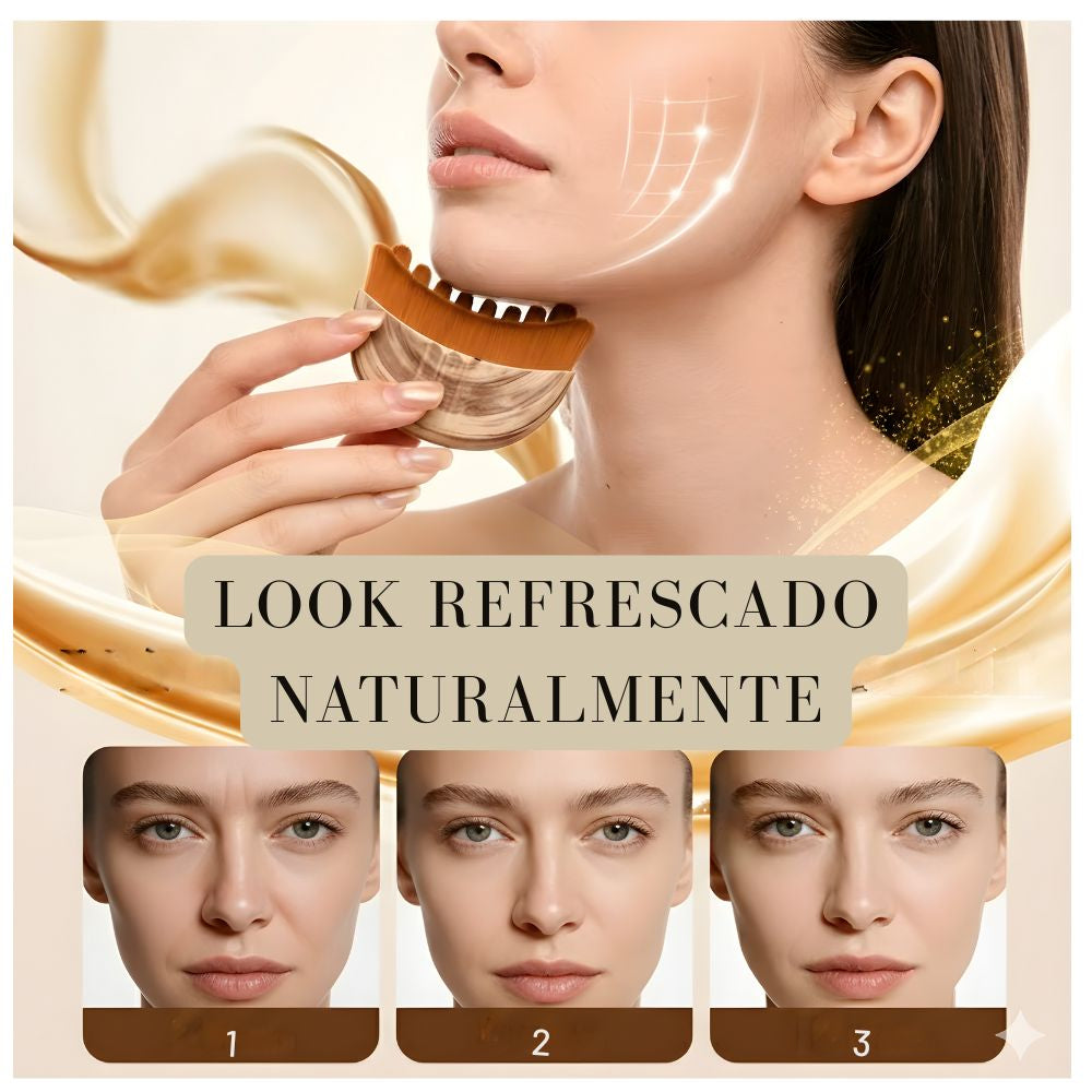 Cepillo facial para drenaje linfático