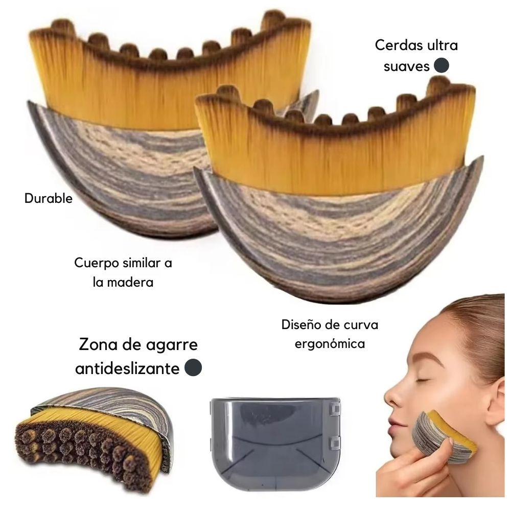 Cepillo facial para drenaje linfático