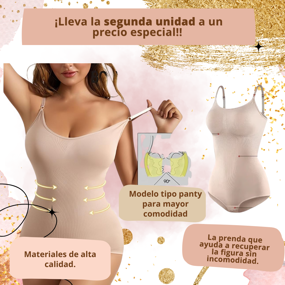 BODY moldeador, control de abdomen, sujetador abierto,  corsé elástico.