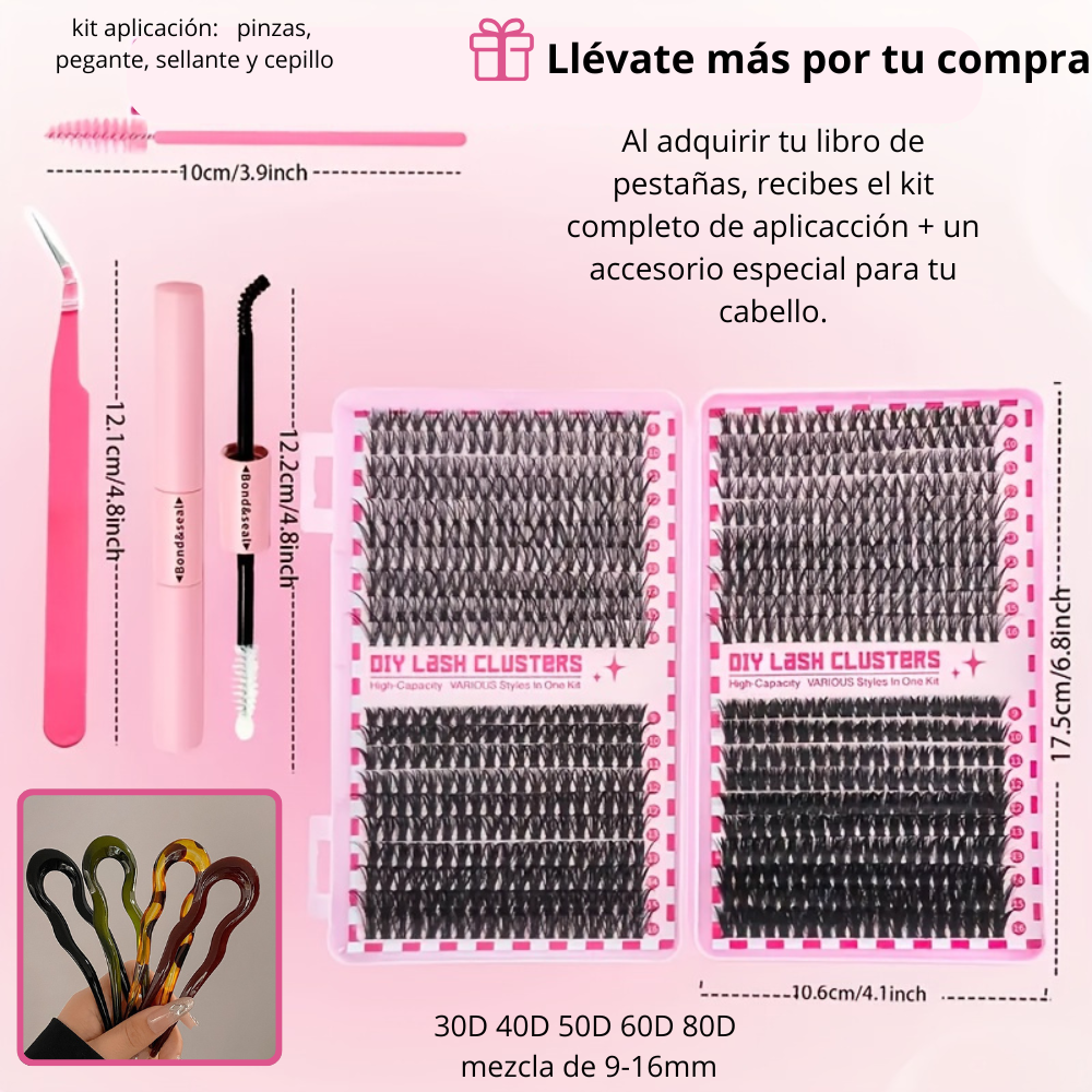 Libro de pestañas Glow por punto