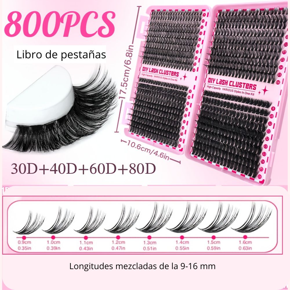 Libro de pestañas Glow por punto