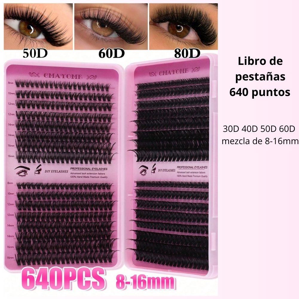 Libro de pestañas Glow por punto