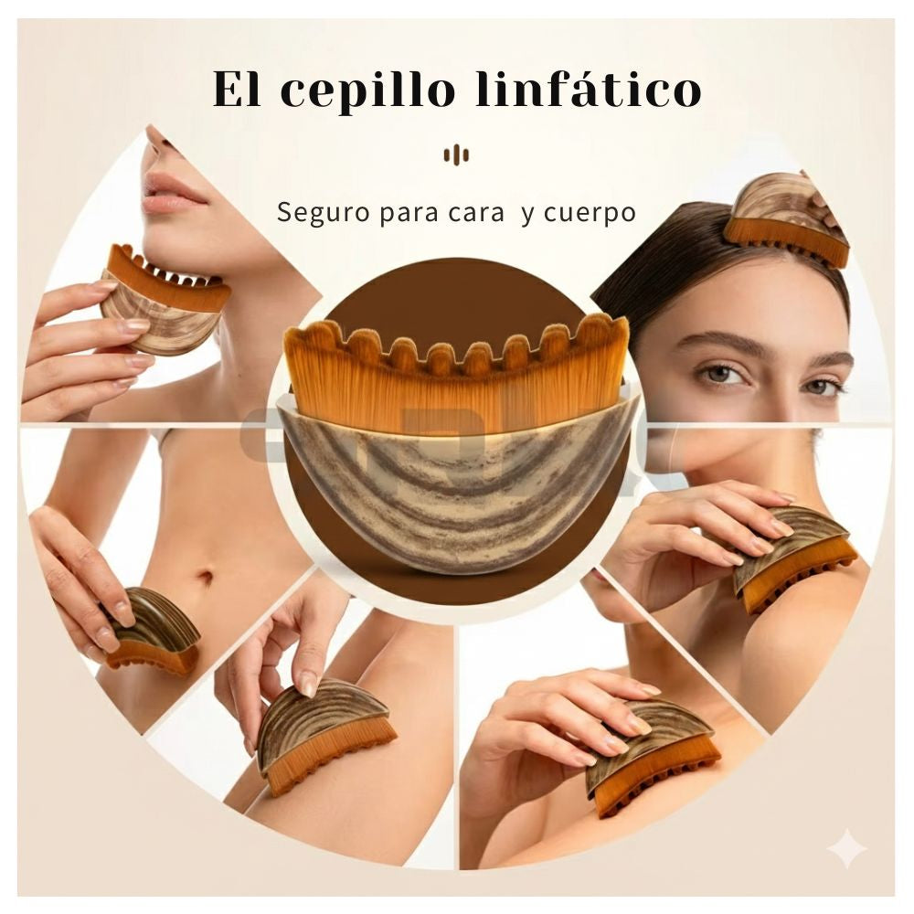 Cepillo facial para drenaje linfático