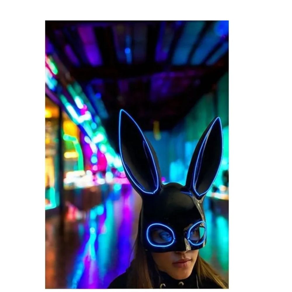 MASCARA BUNNY   con luz led