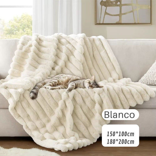 MANTA POLAR FELPA DE CONEJO