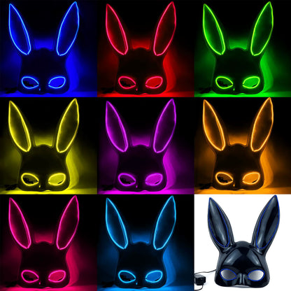 MASCARA BUNNY   con luz led