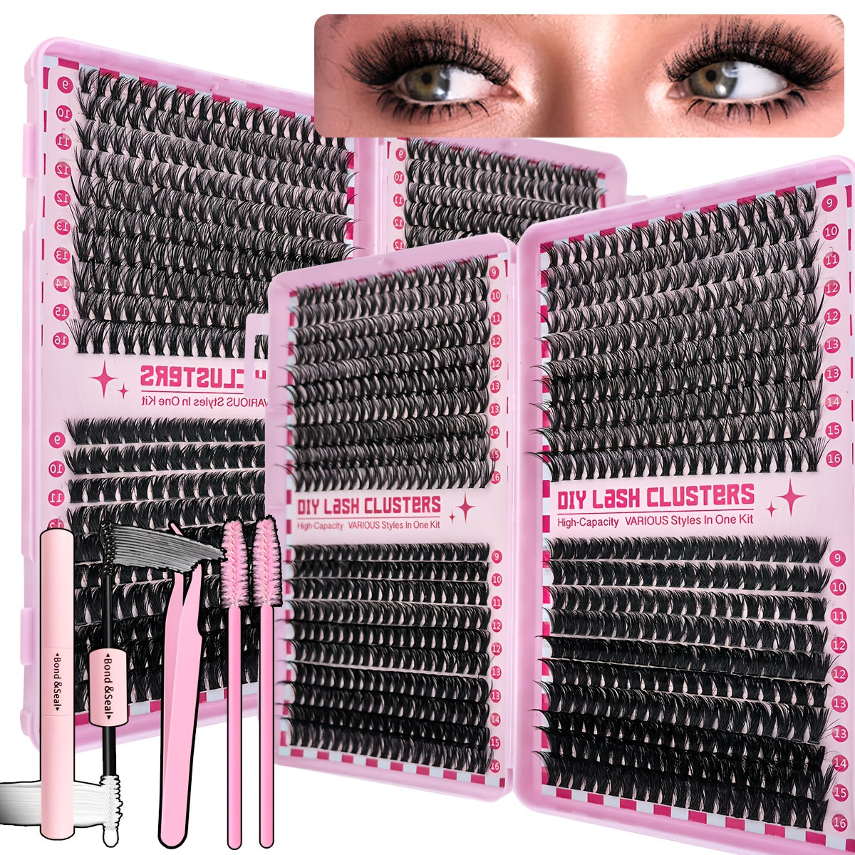 LASH QUEEN Kit de pestañas de 800 puntos